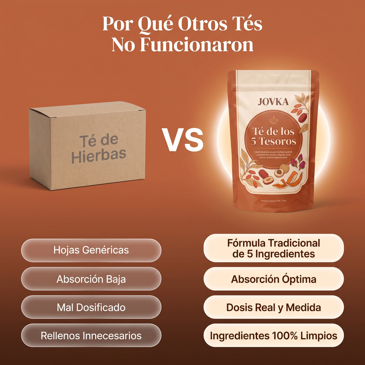 Té de los 5 Tesoros – Apoyo de Riñones Natural ⭐