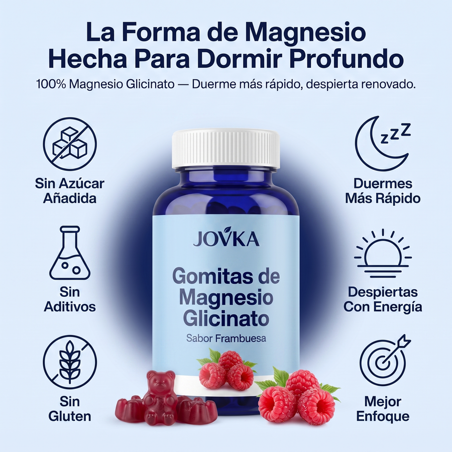 Gomitas de Magnesio Glicinato — para un sueño más profundo