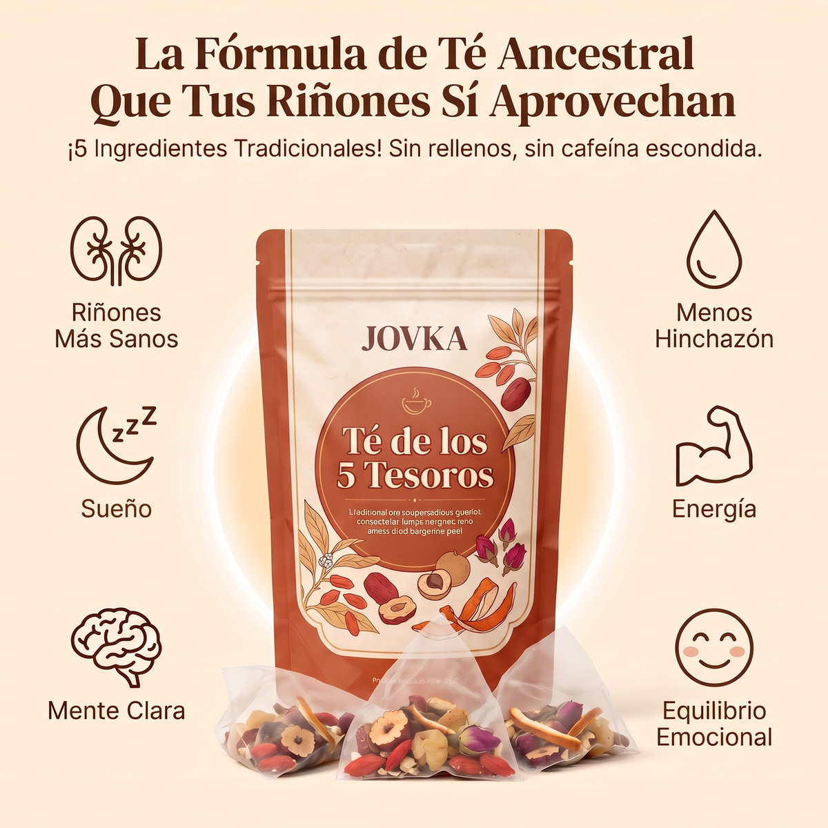 Té de los 5 Tesoros – Apoyo Renal Natural ⭐